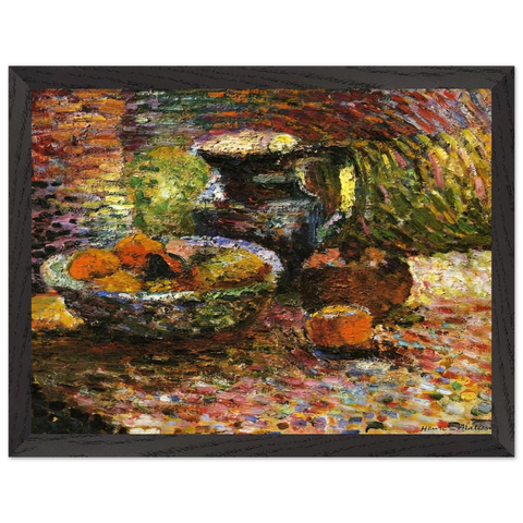 STILL LIFE WITH PITCHER AND FRUIT by Henri Matisse — Framed art print at Zephyeer