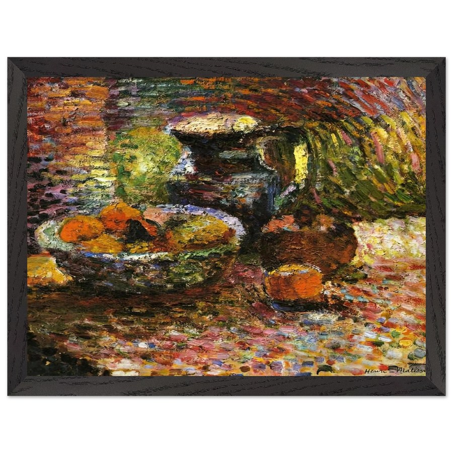 STILL LIFE WITH PITCHER AND FRUIT by Henri Matisse — Framed art print at Zephyeer