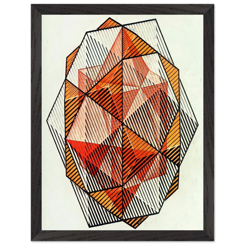 FOUR REGULAR SOLIDS by MC Escher — Framed art print at Zephyeer