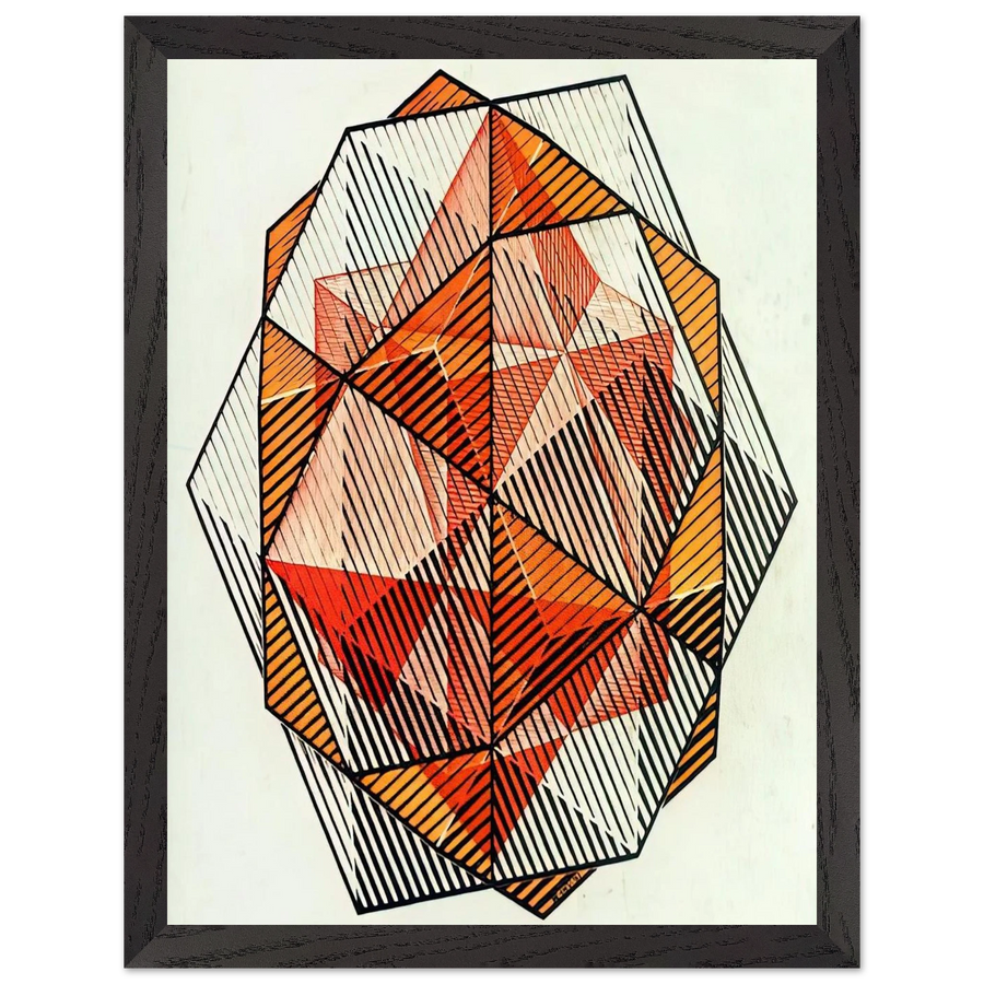 FOUR REGULAR SOLIDS by MC Escher — Framed art print at Zephyeer