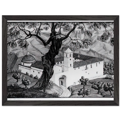CLOISTER NEAR ROCCA IMPERIALE CALABRIA by MC Escher — Framed art print at Zephyeer