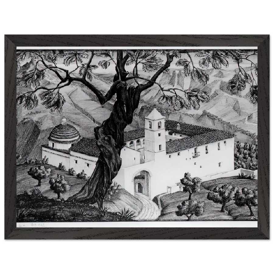 CLOISTER NEAR ROCCA IMPERIALE CALABRIA by MC Escher — Framed art print at Zephyeer