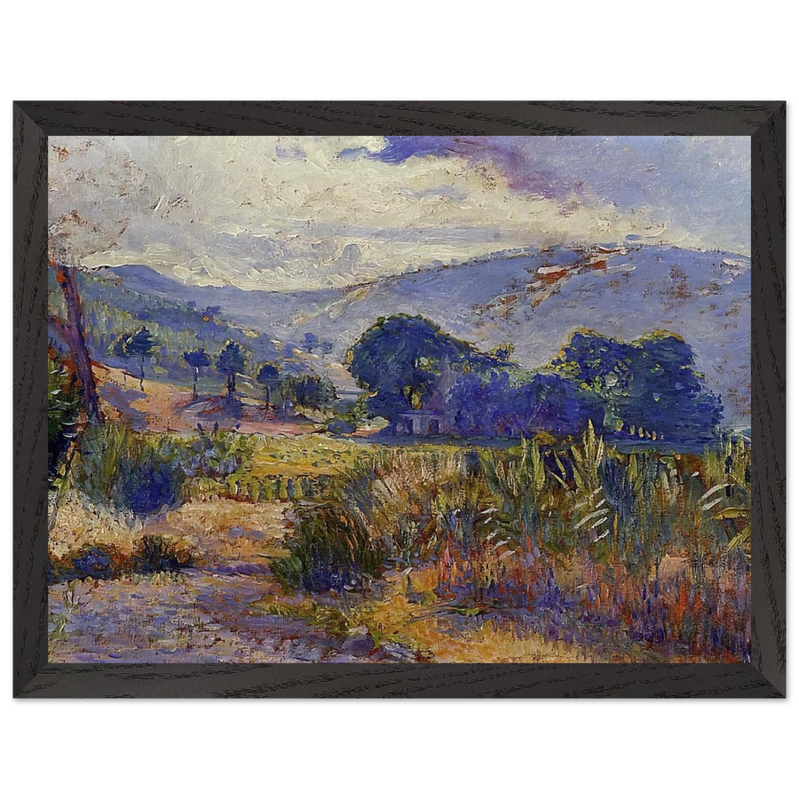 Cabasson Landscape study by Henri-Edmond Cross — Framed art print at Zephyeer