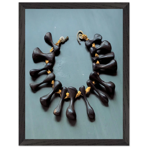 BONES NECKLACE 1940 by Alexander Calder — Framed art print at Zephyeer