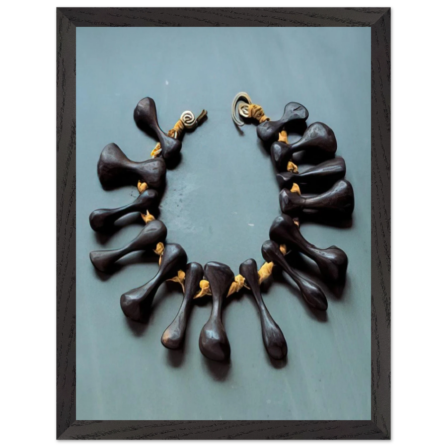 BONES NECKLACE 1940 by Alexander Calder — Framed art print at Zephyeer