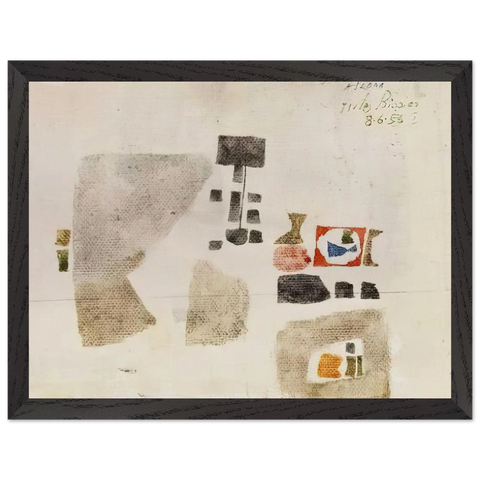 Komposition - 1956 by Julius Bissier — Framed art print at Zephyeer