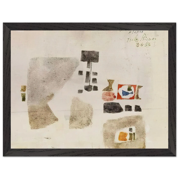 Komposition - 1956 by Julius Bissier — Framed art print at Zephyeer