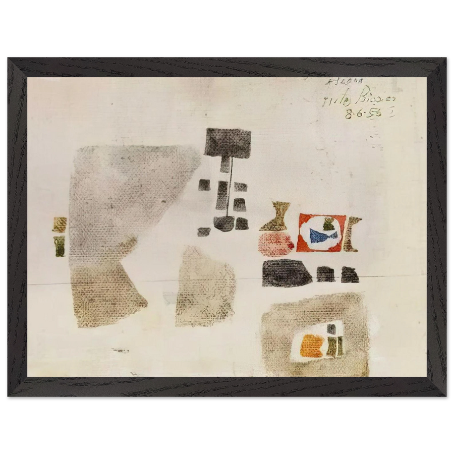 Komposition - 1956 by Julius Bissier — Framed art print at Zephyeer