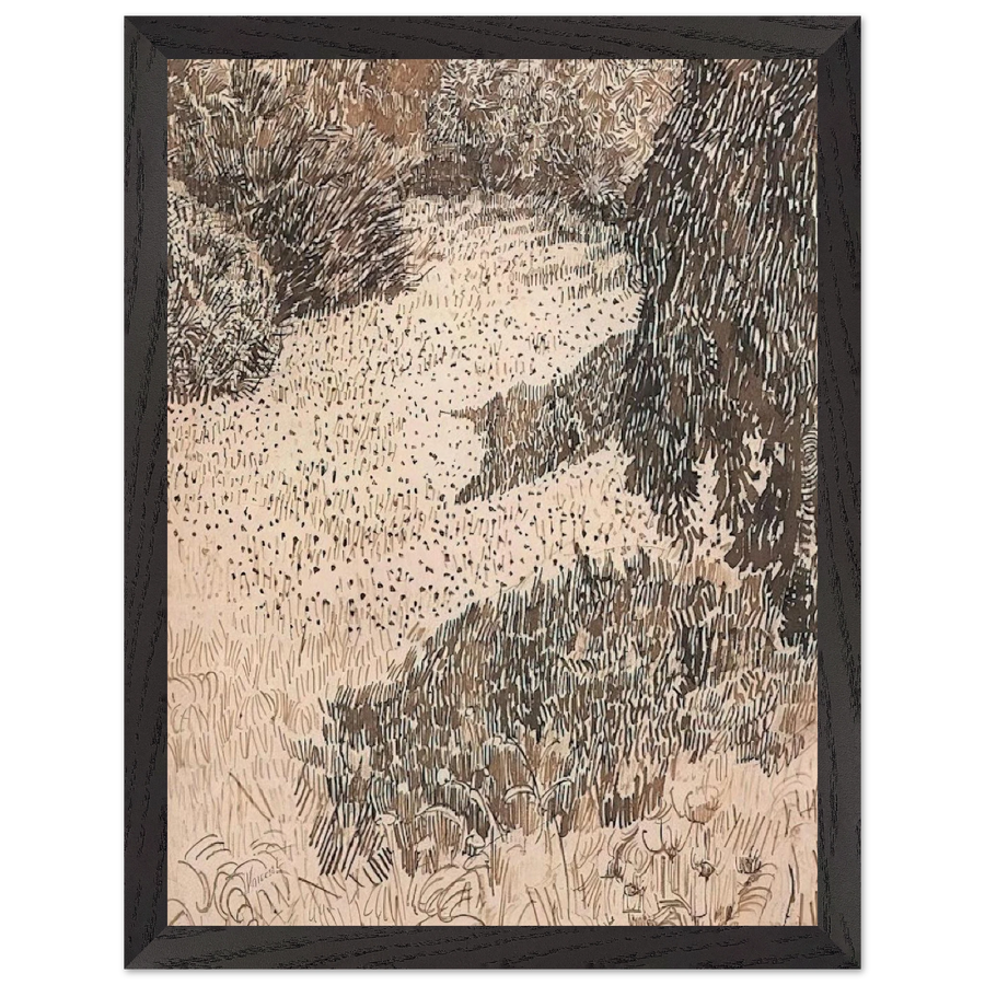 The Corner of the Park by Vincent van Gogh — Framed art print at Zephyeer