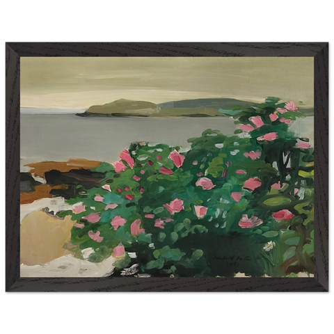 WILD ROSES 1961 by Fairfield Porter — Framed art print at Zephyeer