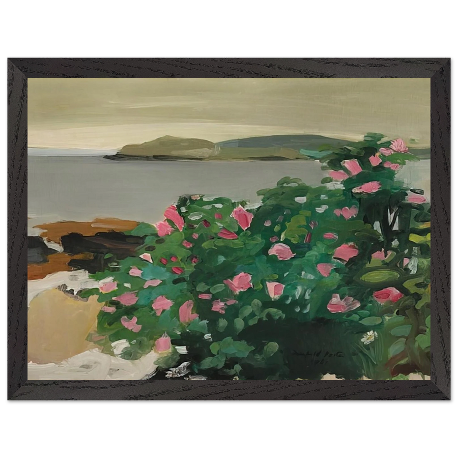 WILD ROSES 1961 by Fairfield Porter — Framed art print at Zephyeer
