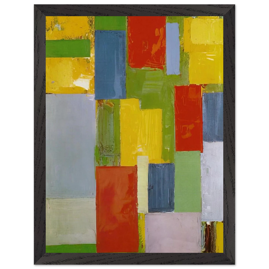 Abstract Euphony by Hans Hofmann — Framed art print at Zephyeer