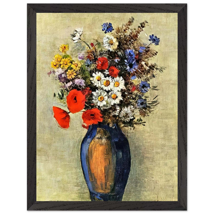 VASE OF FLOWERS 2 by Odilon Redon — Framed art print at Zephyeer