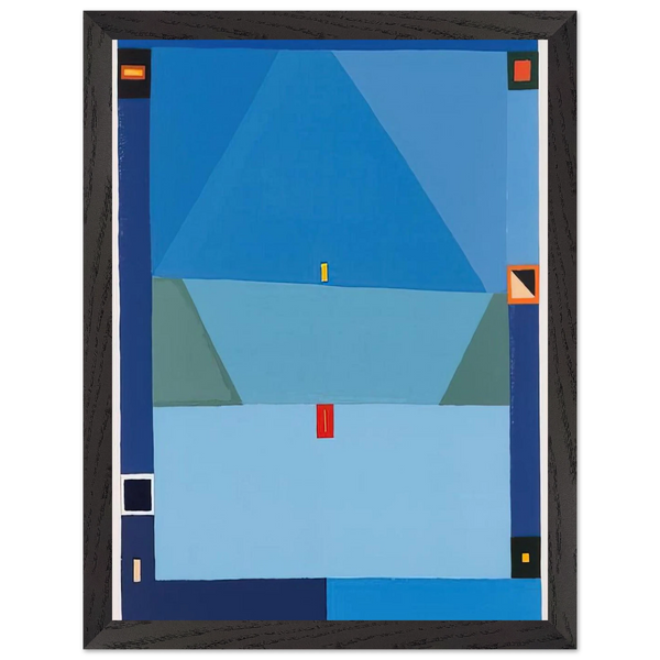 NO TITLE BLUE ABSTRACTION 1997 by Jerzy Nowosielski — Framed art print at Zephyeer