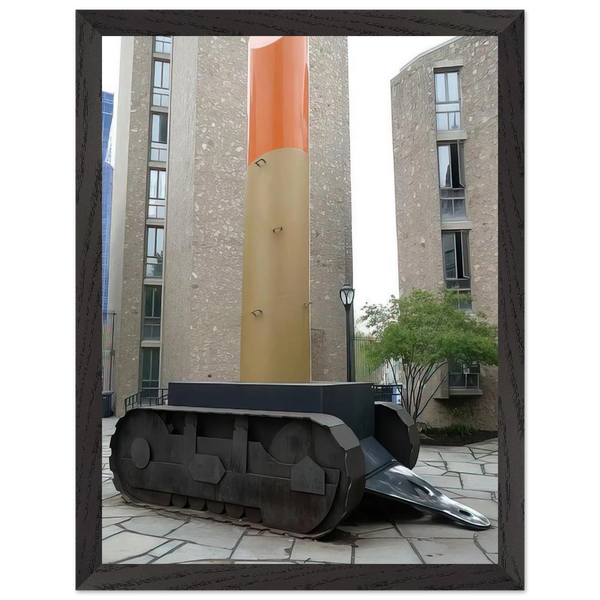 LIPSTICK ASCENDING ON CATERPILLAR TRACKS 1969 by Claes Oldenburg — Framed art print at Zephyeer