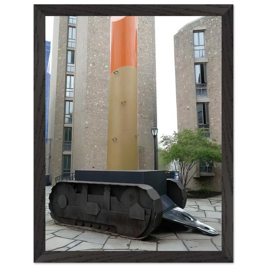 LIPSTICK ASCENDING ON CATERPILLAR TRACKS 1969 by Claes Oldenburg — Framed art print at Zephyeer