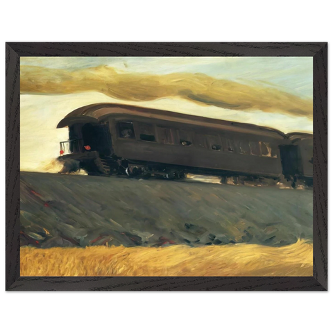 Railroad Train by Edward Hopper — Framed art print at Zephyeer