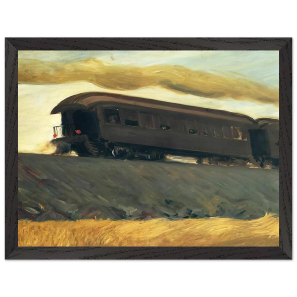 Railroad Train by Edward Hopper — Framed art print at Zephyeer