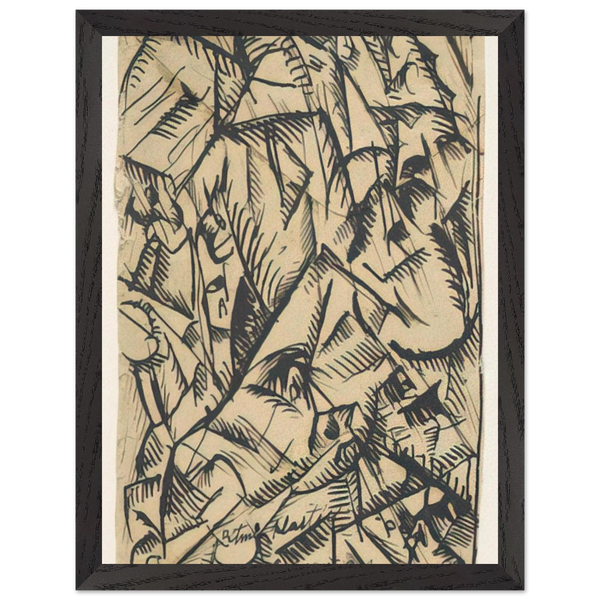 RITMI PLASTICI 1911 by Carlo Carra — Framed art print at Zephyeer