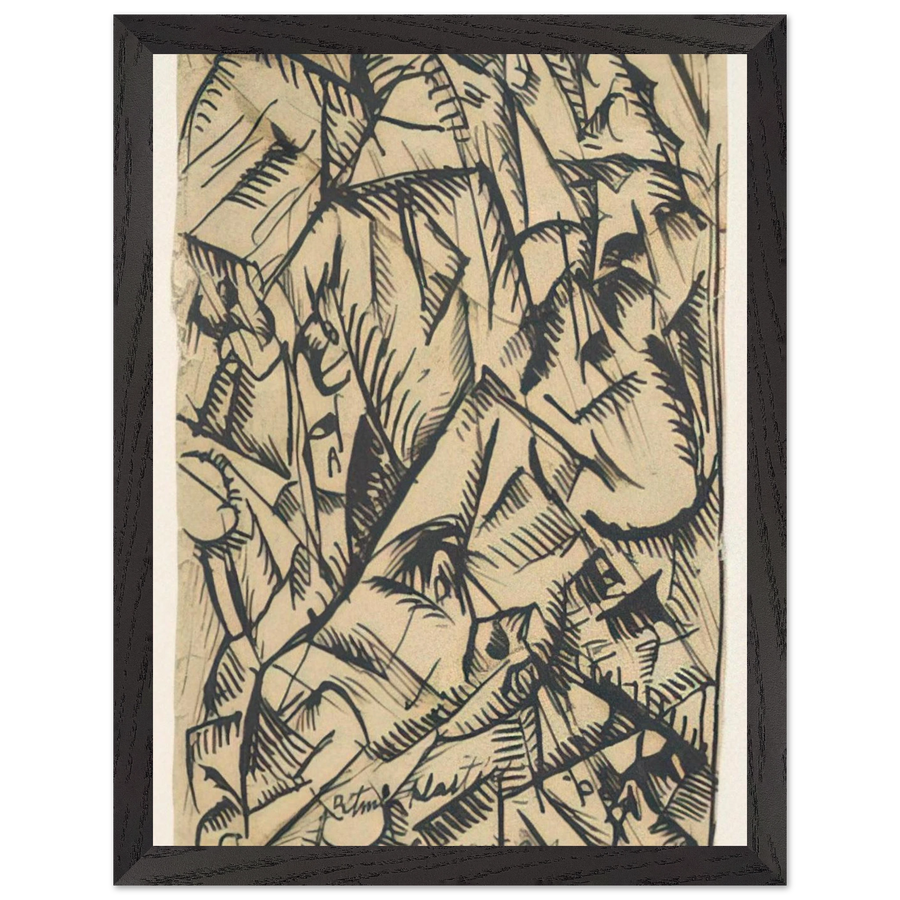 RITMI PLASTICI 1911 by Carlo Carra — Framed art print at Zephyeer