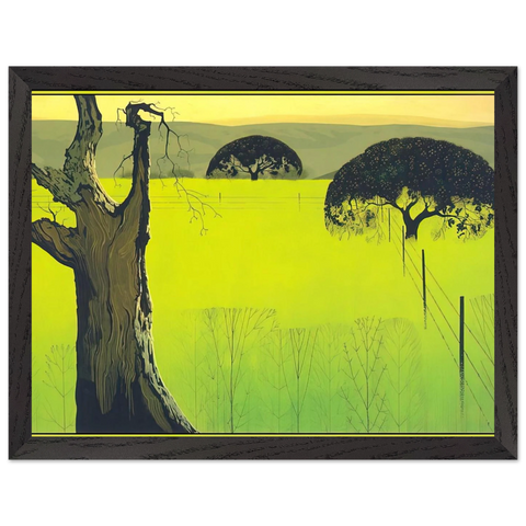 Mustard Field by Eyvind Earle — Framed art print at Zephyeer