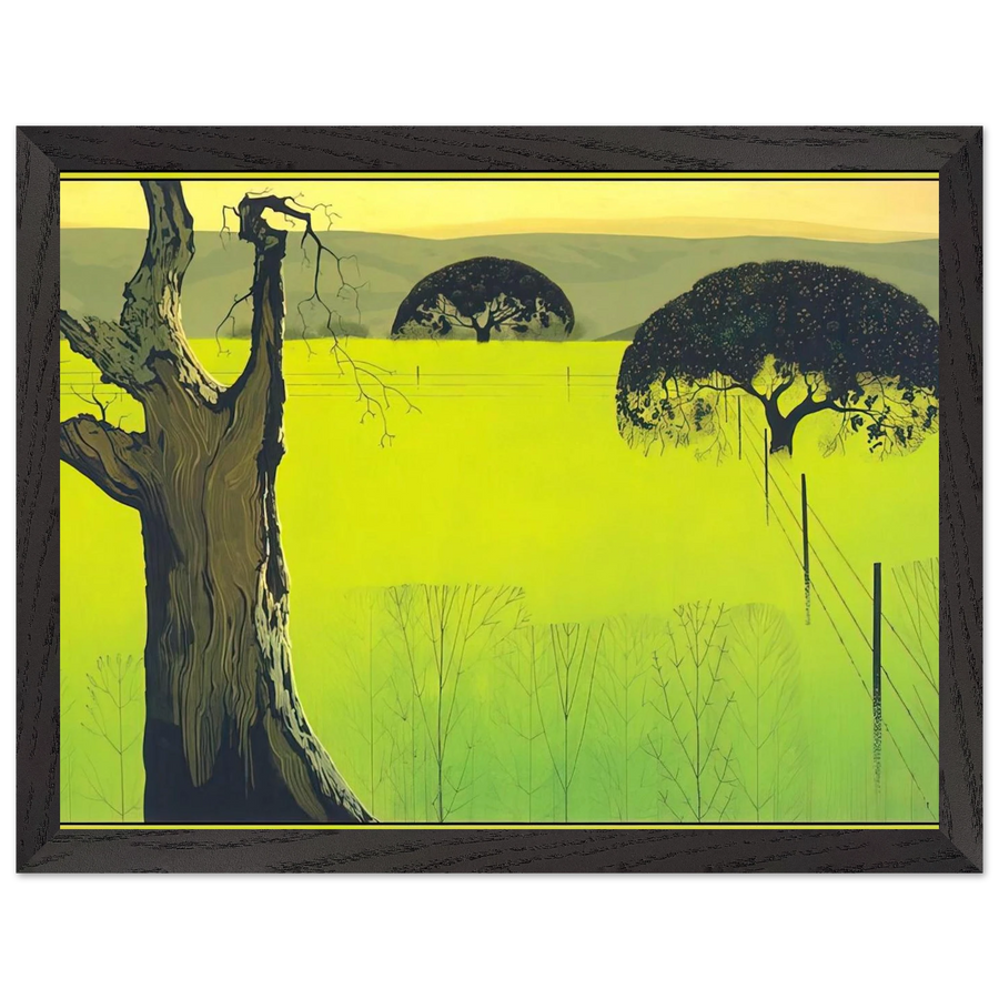 Mustard Field by Eyvind Earle — Framed art print at Zephyeer