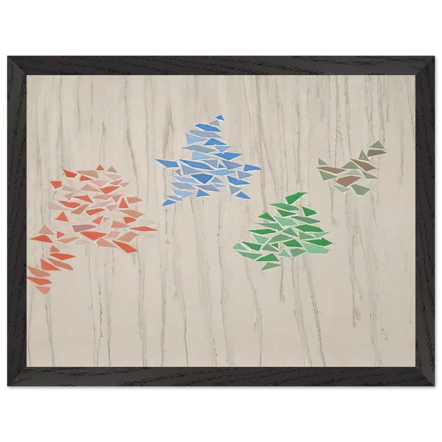 Colors on Gray - 1975 by Robert Goodnough — Framed art print at Zephyeer