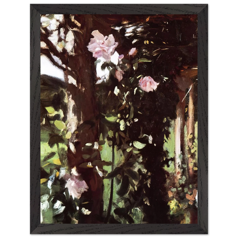 A Rose Trellis Roses at Oxfordshire by John Singer Sargent — Framed art print at Zephyeer