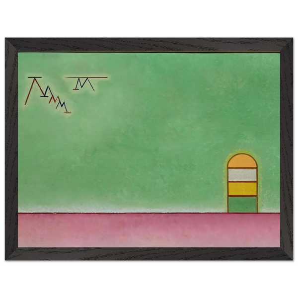 GREEN EMPTYNESS 1930 by Wassily Kandinsky — Framed art print at Zephyeer