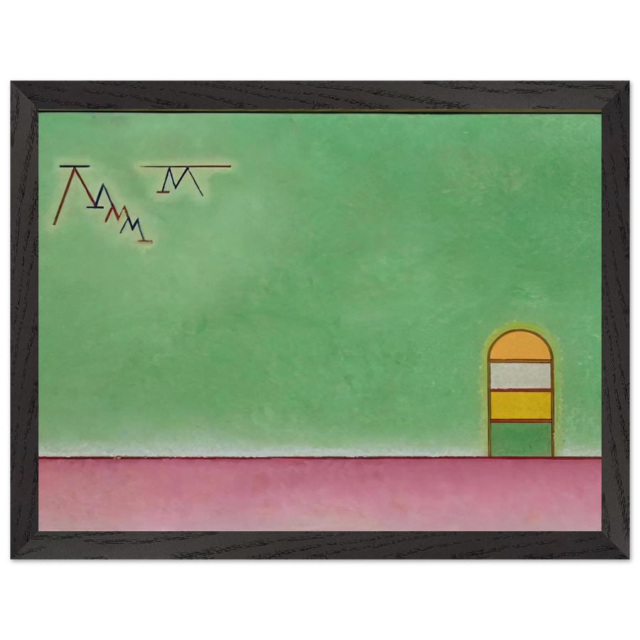 GREEN EMPTYNESS 1930 by Wassily Kandinsky — Framed art print at Zephyeer