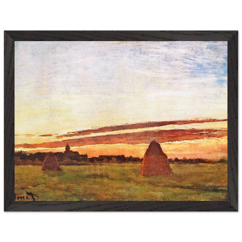 Haystacks at Chailly by Claude Monet — Framed art print at Zephyeer