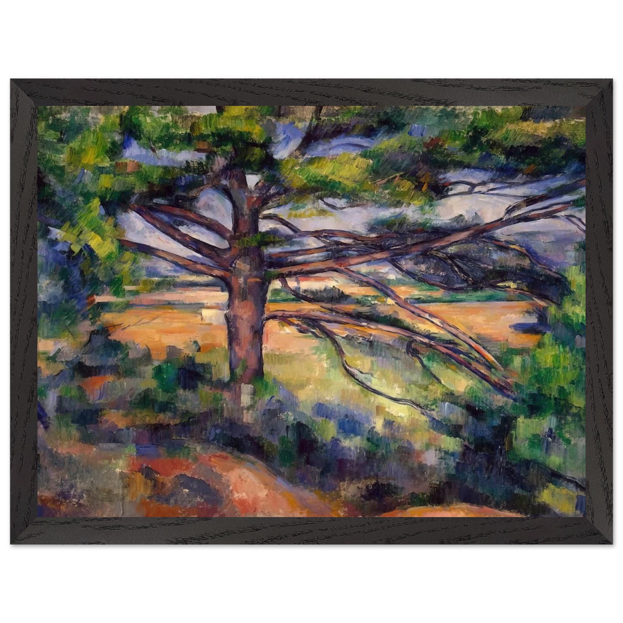 Large Pine and Red Earth by Paul Cézanne — Framed art print at Zephyeer