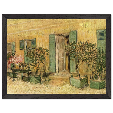 Exterior of a Restaurant at Asnieres by Vincent van Gogh — Framed art print at Zephyeer