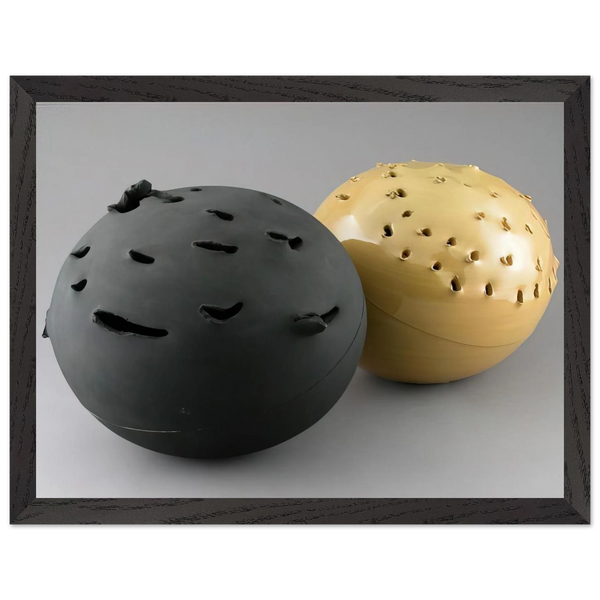 Sphere - 1957 by Lucio Fontana — Framed art print at Zephyeer