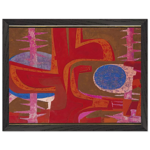 Sobre la tumba de Justino by Pedro Coronel — Framed art print at Zephyeer
