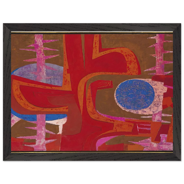Sobre la tumba de Justino by Pedro Coronel — Framed art print at Zephyeer