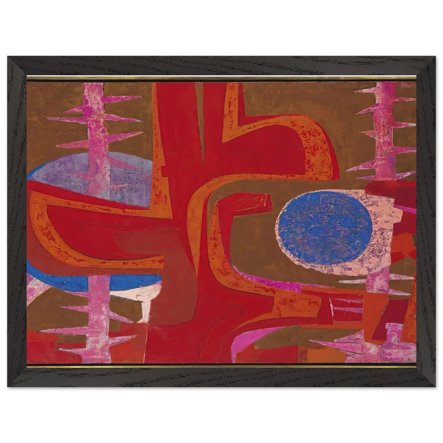 Sobre la tumba de Justino by Pedro Coronel — Framed art print at Zephyeer