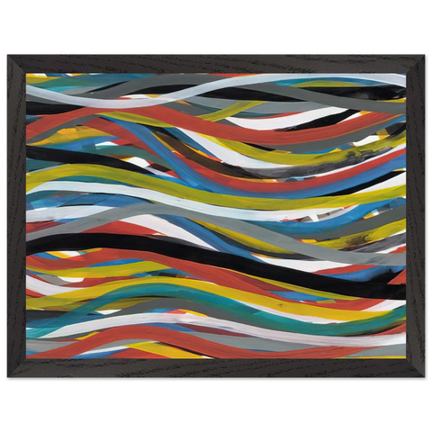 Untitled Ribbons by Sol LeWitt — Framed art print at Zephyeer