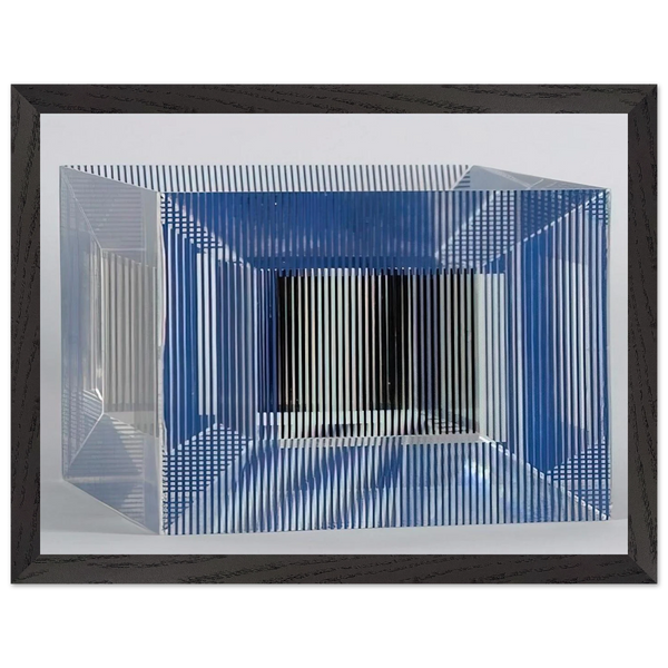 CUBE WITH AMBIGOUS SPACE 1981 by Jesus Rafael Soto — Framed art print at Zephyeer