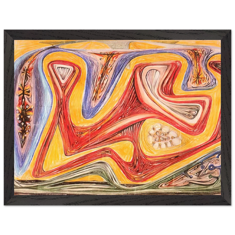 GLANDE FICTION 1938 by Roberto Matta — Framed art print at Zephyeer