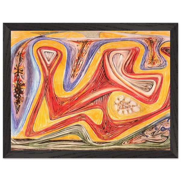 GLANDE FICTION 1938 by Roberto Matta — Framed art print at Zephyeer