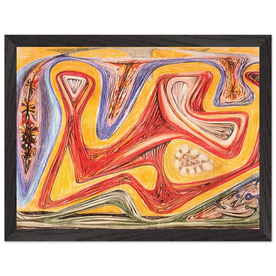 GLANDE FICTION 1938 by Roberto Matta — Framed art print at Zephyeer