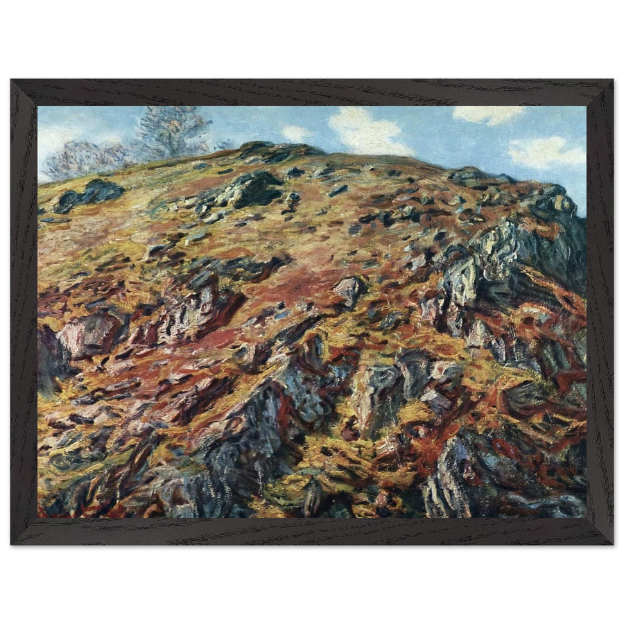 Study of Rocks by Claude Monet — Framed art print at Zephyeer