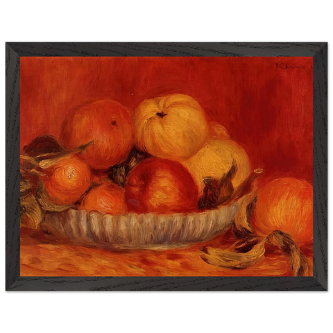 Still Life with Apples and Oranges by Pierre-Auguste Renoir — Framed art print at Zephyeer