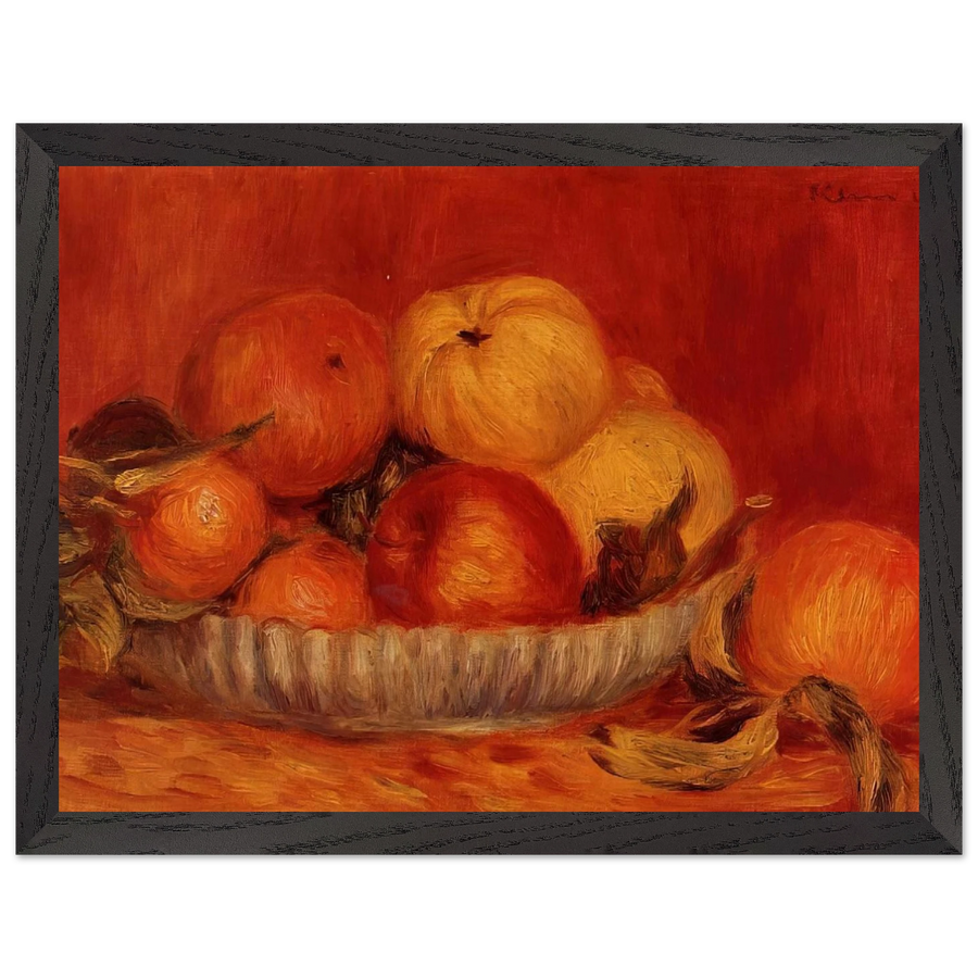 Still Life with Apples and Oranges by Pierre-Auguste Renoir — Framed art print at Zephyeer