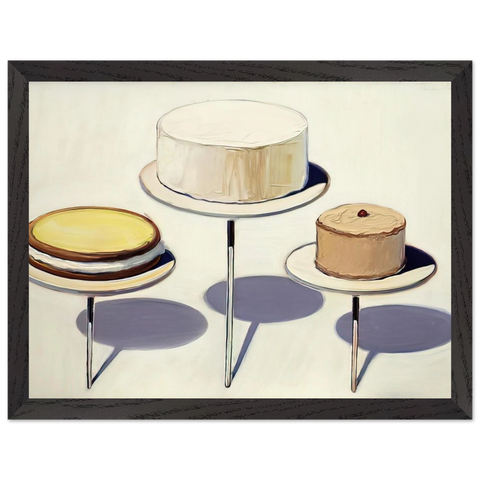 Display Cakes - 1963 by Wayne Thiebaud — Framed art print at Zephyeer