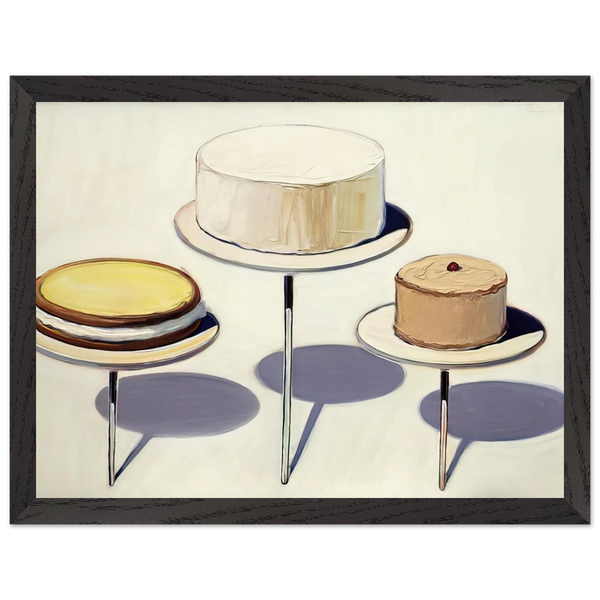 Display Cakes - 1963 by Wayne Thiebaud — Framed art print at Zephyeer