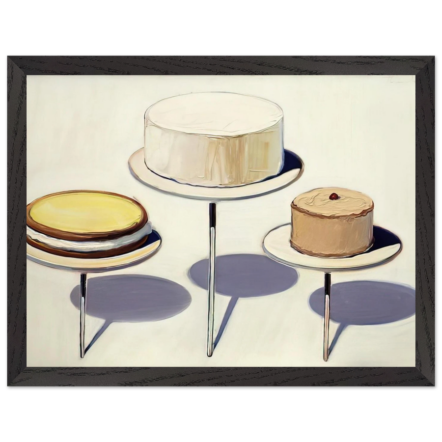 Display Cakes - 1963 by Wayne Thiebaud — Framed art print at Zephyeer