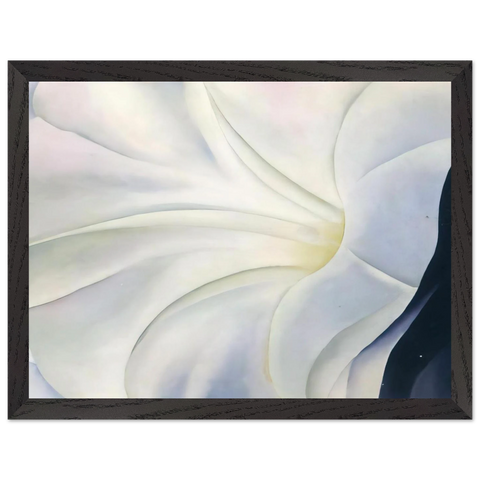 Morning Glory with Black by Georgia O'Keeffe — Framed art print at Zephyeer