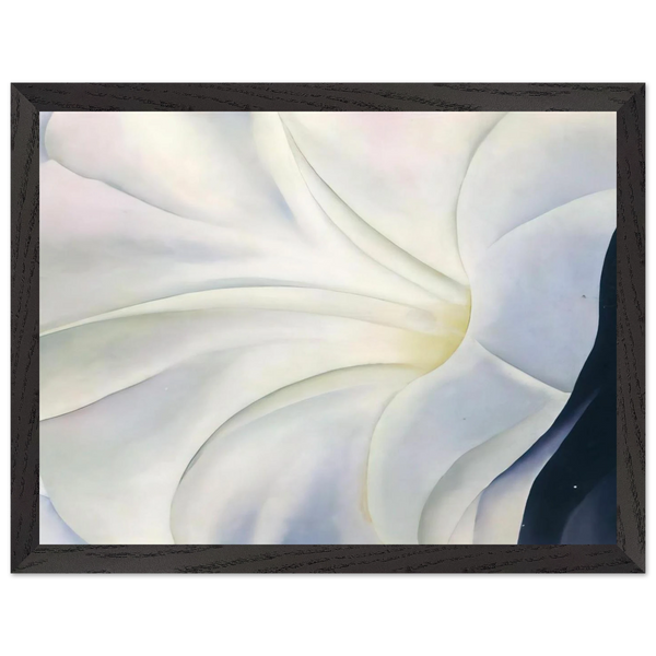 Morning Glory with Black by Georgia O'Keeffe — Framed art print at Zephyeer
